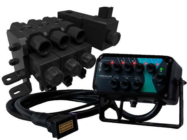 Kit Eletrohidráulico 3 vias para Barras Pulverizador valvula agua 800x600